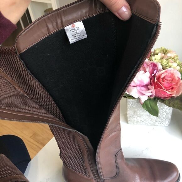 Blondo Viva B4850-13 Waterproof Knee High Riding Boots Brown Sz 7 - Picture 16 of 16